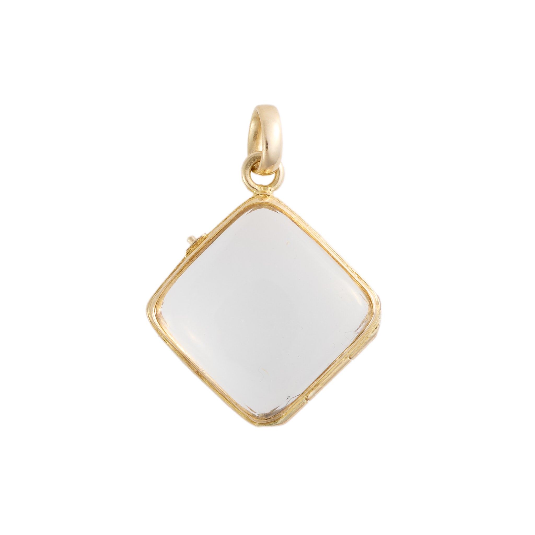 Rock Crystal Locket-Charlotte Sayers Antique Jewellery