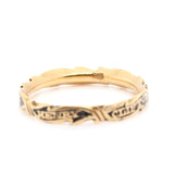 Rococo Georgian Memorial Band Ring "Henry Clifton"-Charlotte Sayers Antique Jewellery