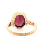 Roman Intaglio Garnet in a Victorian Ring Mount-Charlotte Sayers Antique Jewellery