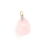 Rose Quartz Egg Pendant-Charlotte Sayers Antique Jewellery