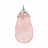 Rose Quartz Pendant-Charlotte Sayers Antique Jewellery