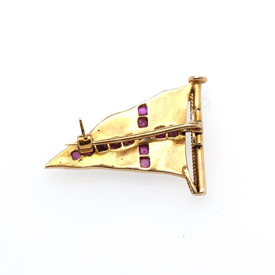 Royal Yacht Squadron Brooch-Charlotte Sayers Antique Jewellery