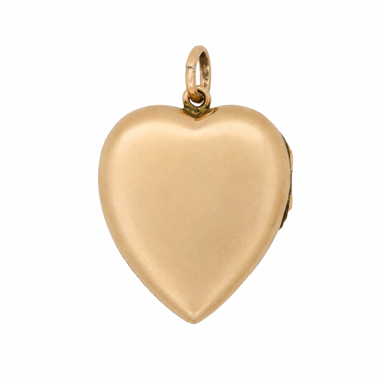 Ruby Diamond Heart Locket-Charlotte Sayers Antique Jewellery