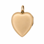 Ruby Diamond Heart Locket-Charlotte Sayers Antique Jewellery