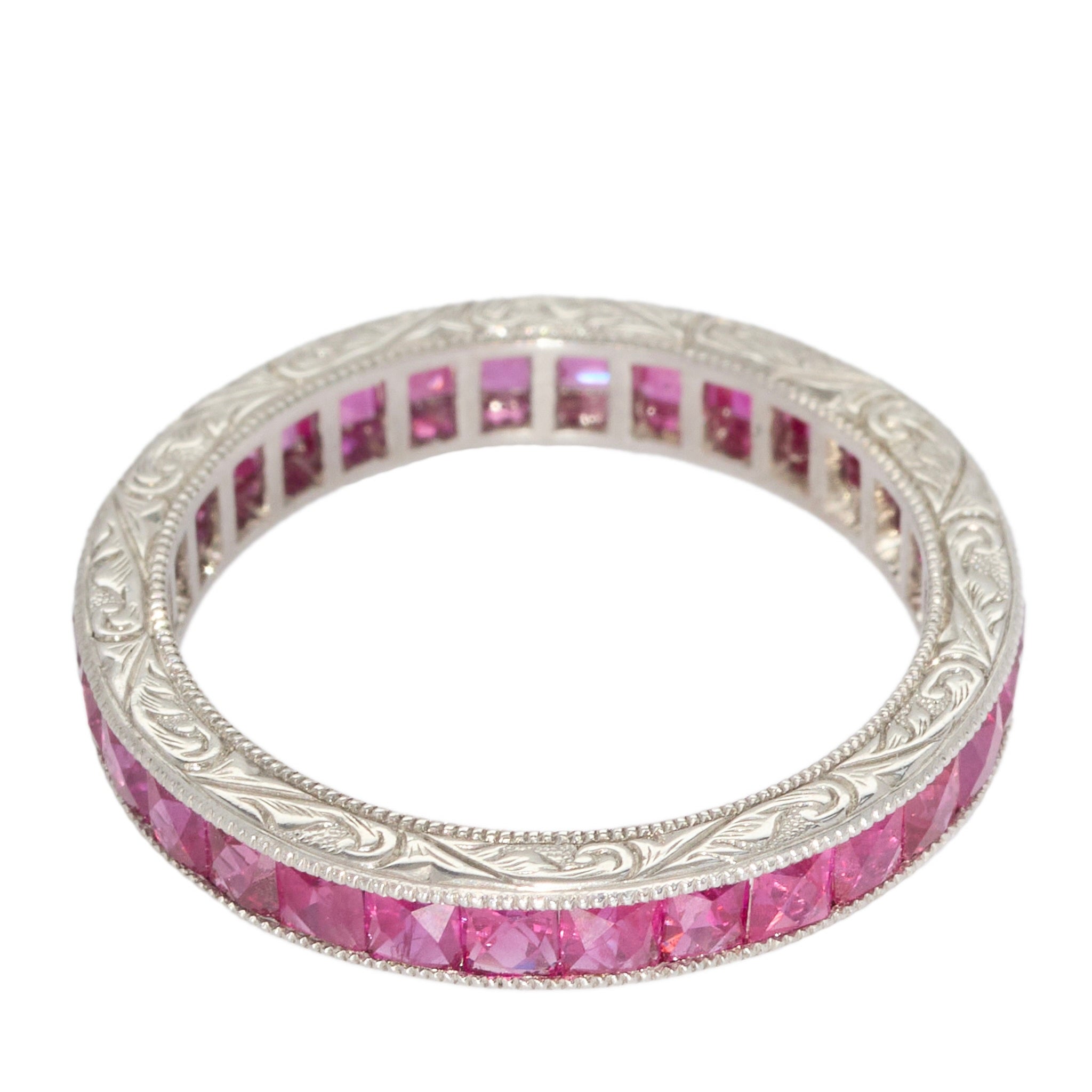 Ruby Eternity Ring-Charlotte Sayers Antique Jewellery