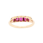 Ruby Five Stone Ring-Charlotte Sayers Antique Jewellery