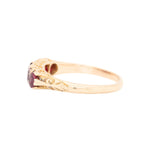 Ruby Five Stone Ring-Charlotte Sayers Antique Jewellery