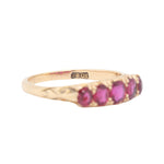 Ruby Five Stone Ring-Charlotte Sayers Antique Jewellery