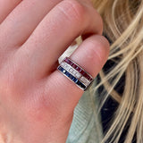 Ruby, Sapphire and Diamond Ring-Charlotte Sayers Antique Jewellery