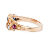 Ruby Sapphire and Diamond Ring-Charlotte Sayers Antique Jewellery