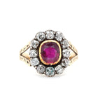 Ruby and Diamond Ring-Charlotte Sayers Antique Jewellery