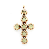 Russian Peridot Cross-Charlotte Sayers Antique Jewellery