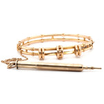 Samson and Mordan Gold Pencil Bangle-Charlotte Sayers Antique Jewellery