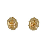 Sapphire Diamond Cluster Earring