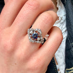 Sapphire Diamond Ring-Charlotte Sayers Antique Jewellery