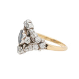 Sapphire Diamond Ring-Charlotte Sayers Antique Jewellery