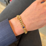 Sapphire and Diamond Bracelet-Charlotte Sayers Antique Jewellery