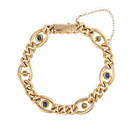 Sapphire and Diamond Bracelet-Charlotte Sayers Antique Jewellery