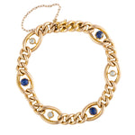 Sapphire and Diamond Bracelet-Charlotte Sayers Antique Jewellery