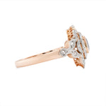 Sapphire and Diamond Cluster Ring-Charlotte Sayers Antique Jewellery