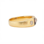 Sapphire and Diamond Gypsy Ring-Charlotte Sayers Antique Jewellery