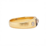 Sapphire and Diamond Gypsy Ring-Charlotte Sayers Antique Jewellery