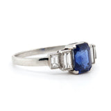 Sapphire and Diamond Ring-Charlotte Sayers Antique Jewellery