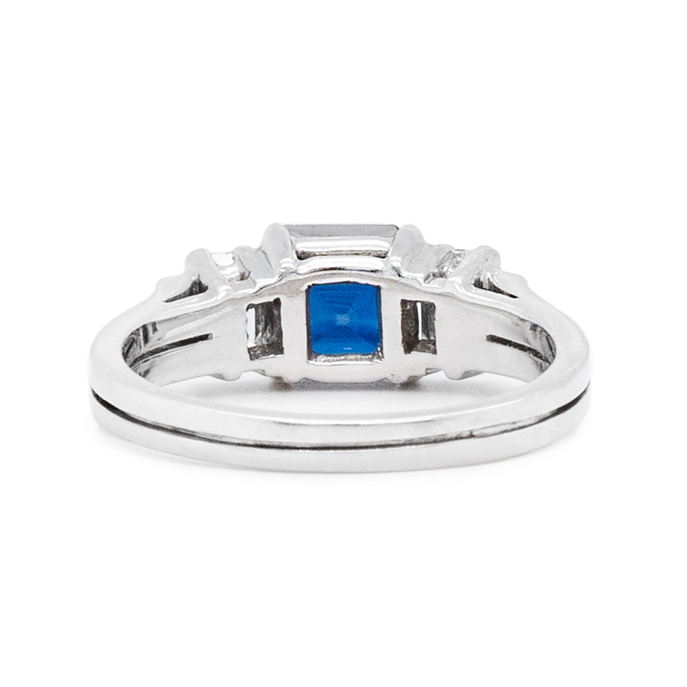 Sapphire and Diamond Ring-Charlotte Sayers Antique Jewellery