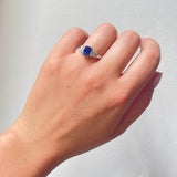 Sapphire and Diamond Ring-Charlotte Sayers Antique Jewellery