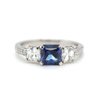 Sapphire and Diamond Ring-Charlotte Sayers Antique Jewellery