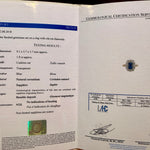 Sapphire and Old Mine Cut Diamond Cluster Ring-Charlotte Sayers Antique Jewellery