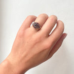 Seventeenth Century Garnet Ruby Enamel Ring-Charlotte Sayers Antique Jewellery