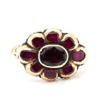 Seventeenth Century Garnet Ruby Enamel Ring-Charlotte Sayers Antique Jewellery