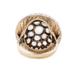 Sicilian Diamond Toppa Ring-Charlotte Sayers Antique Jewellery