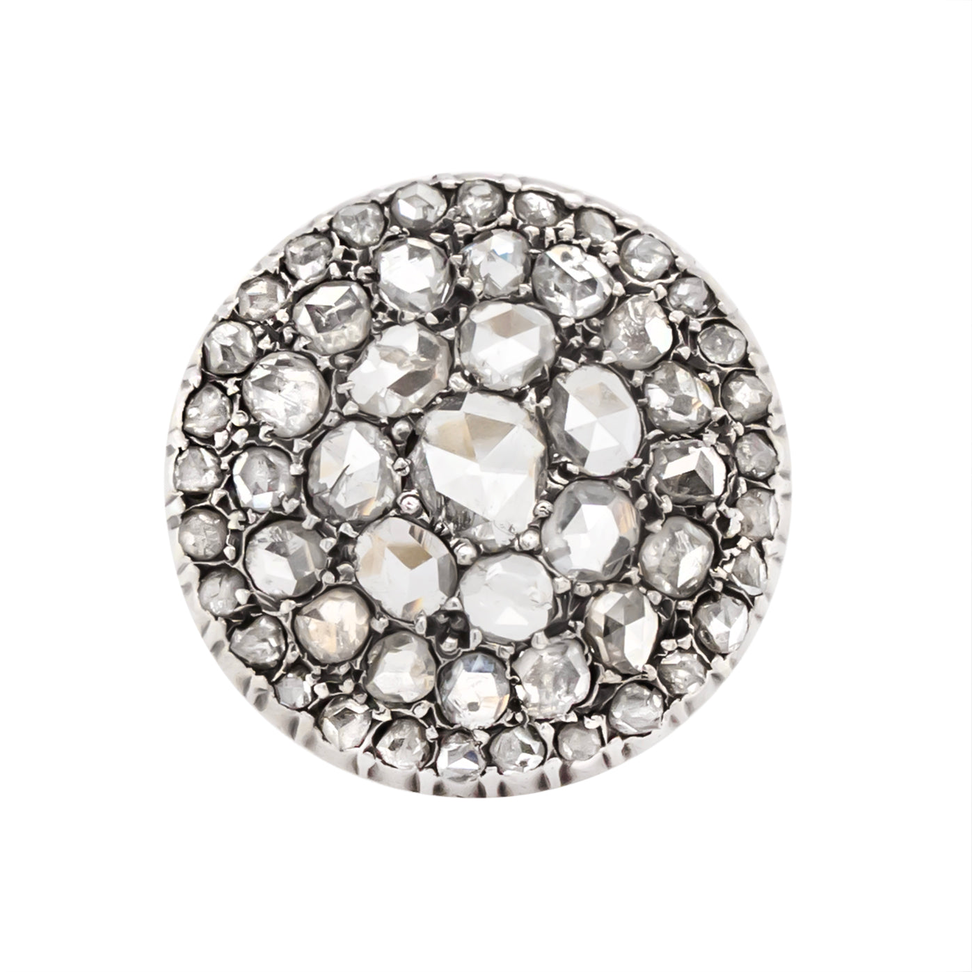 Sicilian Diamond Toppa Ring-Charlotte Sayers Antique Jewellery