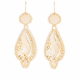 Sicilian Gold Night and Day Earrings-Charlotte Sayers Antique Jewellery
