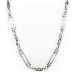 Silver Albert Chain-Charlotte Sayers Antique Jewellery