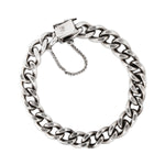 Silver Chain Bracelet-Charlotte Sayers Antique Jewellery