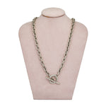 Silver Chain Necklace-Charlotte Sayers Antique Jewellery