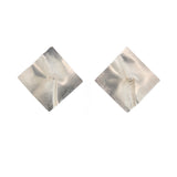 Silver Lapponia Clip Earrings-Charlotte Sayers Antique Jewellery