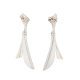 Silver Lapponia Earrings-Charlotte Sayers Antique Jewellery