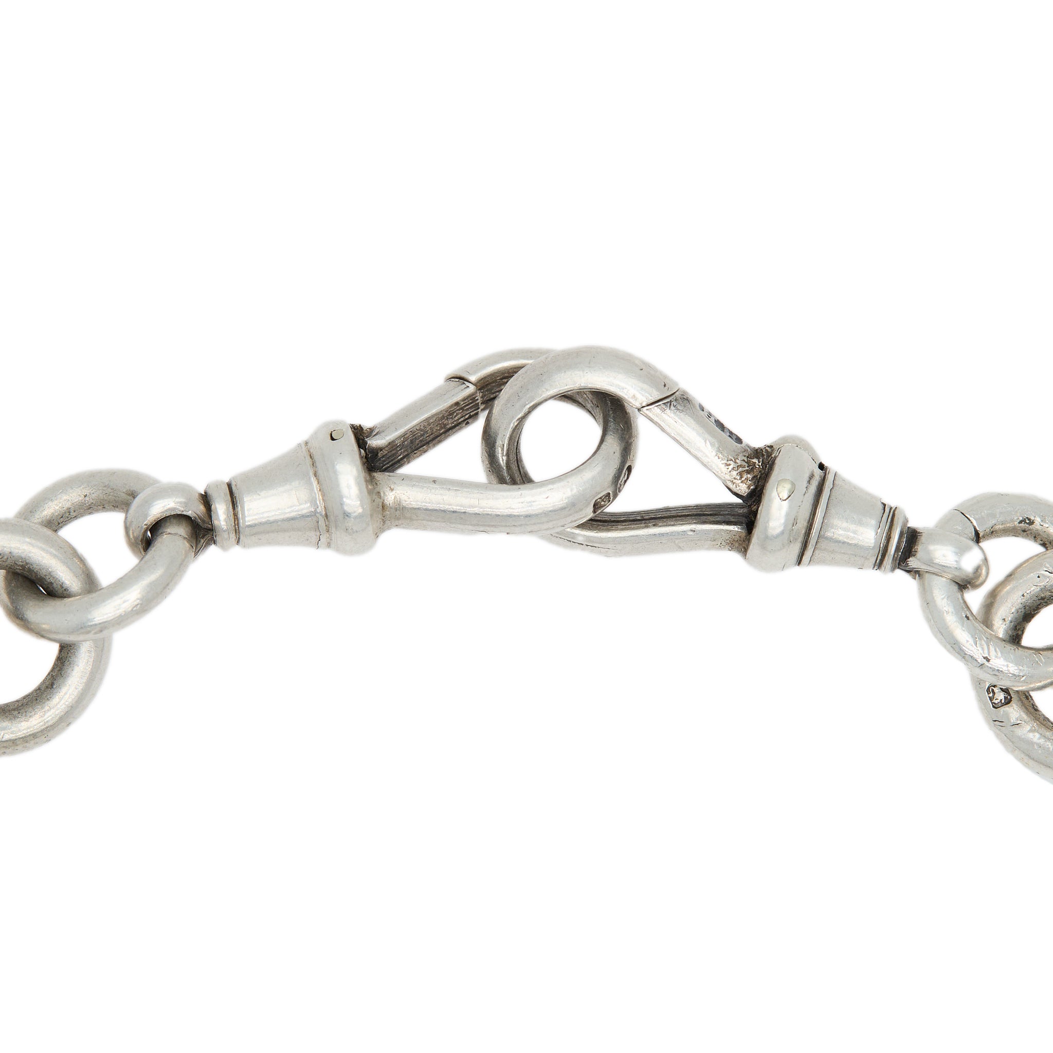 Silver Victorian Albert Chain-Charlotte Sayers Antique Jewellery