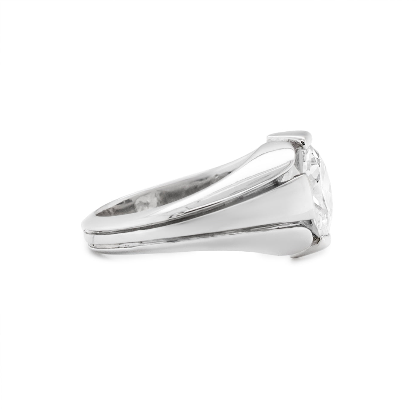 Single Stone Art Deco Ring-Charlotte Sayers Antique Jewellery