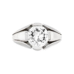 Single Stone Art Deco Ring-Charlotte Sayers Antique Jewellery