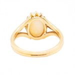 Single Stone Opal Ring-Charlotte Sayers Antique Jewellery