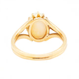 Single Stone Opal Ring-Charlotte Sayers Antique Jewellery