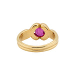 Single Stone Ruby Ring-Charlotte Sayers Antique Jewellery