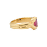 Single Stone Ruby Ring-Charlotte Sayers Antique Jewellery
