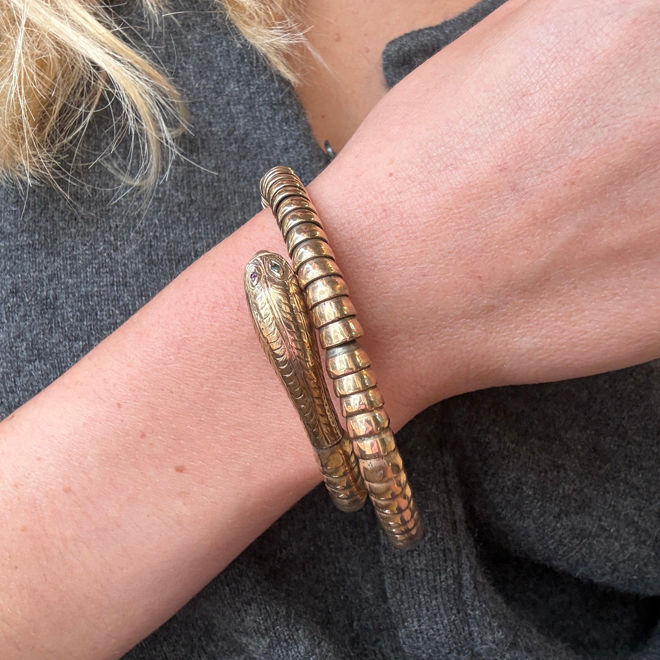Snake Bracelet-Charlotte Sayers Antique Jewellery