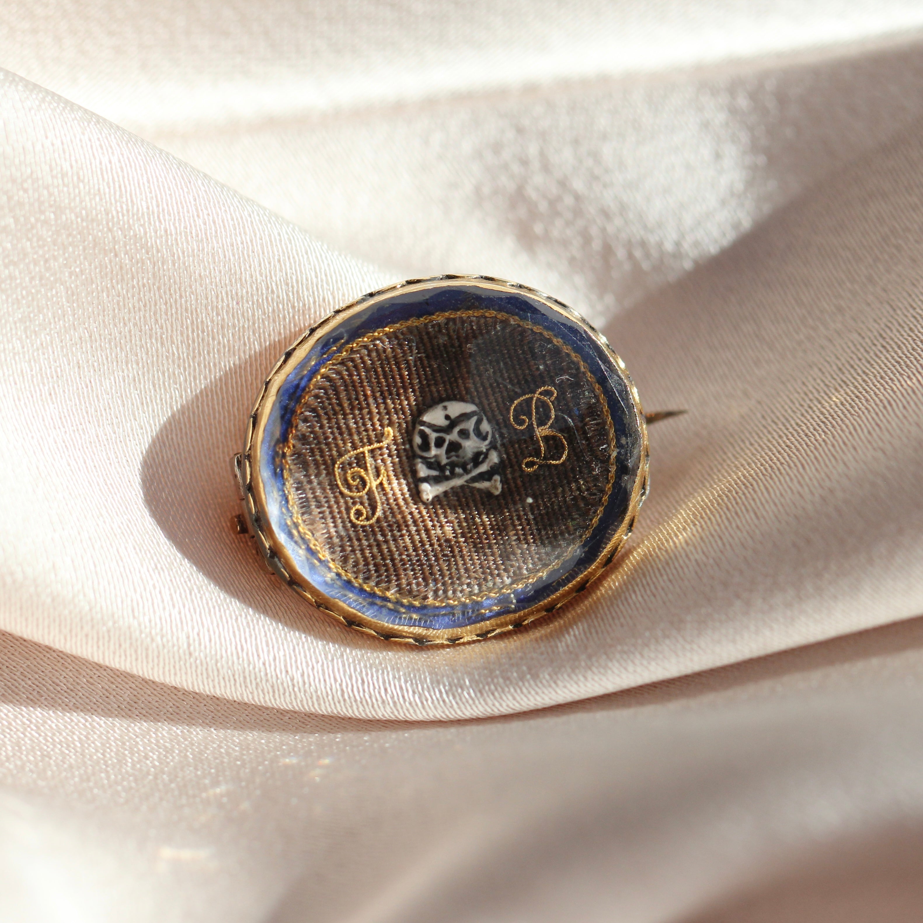 Stuart Crystal Skull Slide-Charlotte Sayers Antique Jewellery